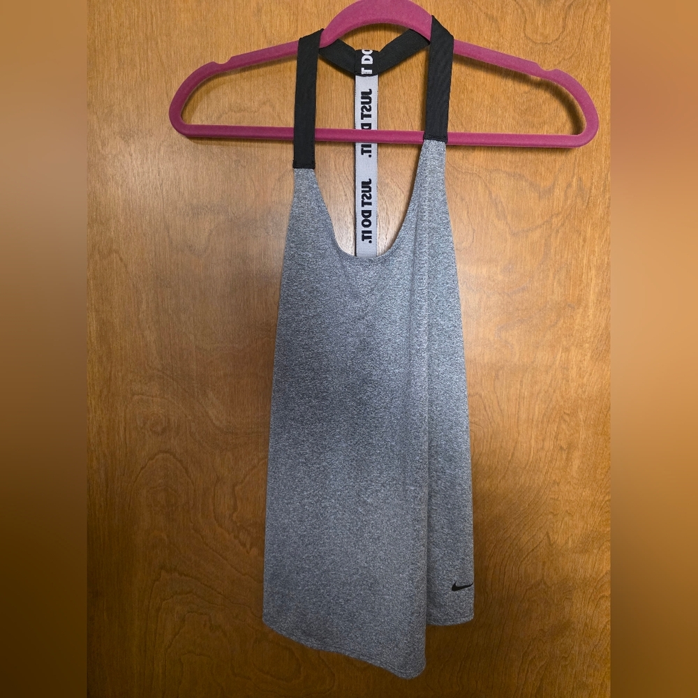 Nike Logo Razor Back "Just Do It" Dri Fit Elastika Tank Top